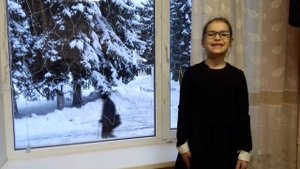 А. Фет "Мама ! глянь-ка из окошка..." Читает Сулименкова Ульяна.