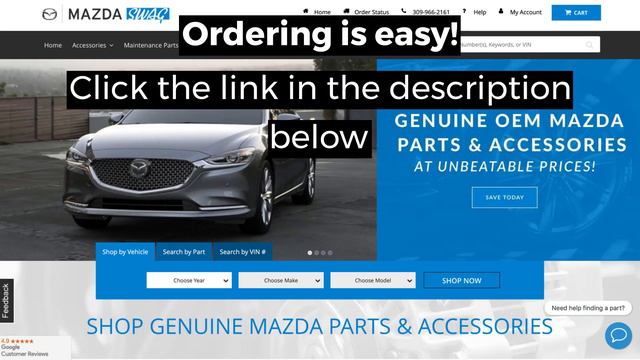 2014-2016 Mazda 3 Rear Slash Guards | Genuine OEM BHN9-V3-460 смотреть онлайн