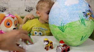 Щенячий патруль большое киндер яйцо с сюрпризом PAW patrol large kinder surprise