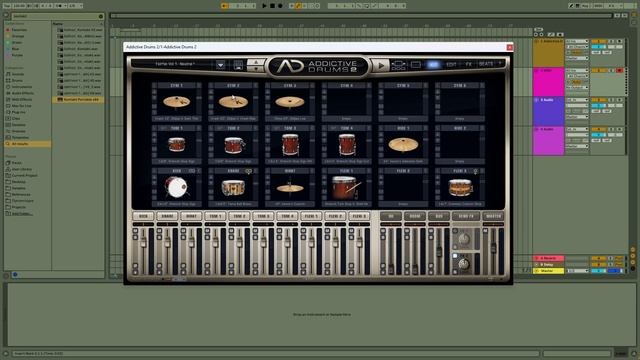 ADDICTIVE DRUMS 2. Собери свою  барабанную установку!