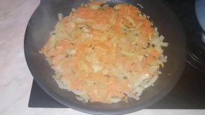 Путассу с овощами на сковороде. Ужин вкусно и быстро. Постные блюда. Худеем вкусно.