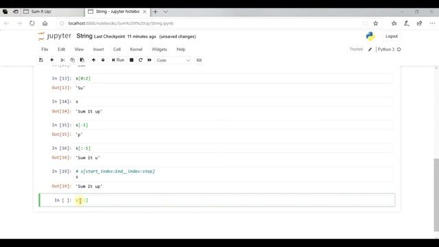 Python Tutorial 9 | String Indexing | String Methods | Part-1 | Sum It Up смотреть онлайн
