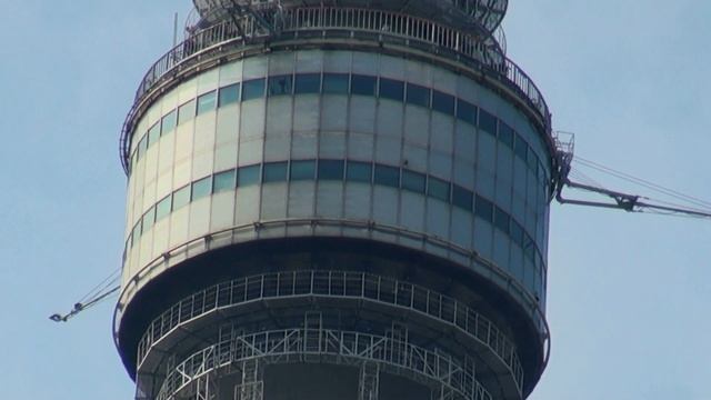 Москва. На лавочке возле Останкинской башни.