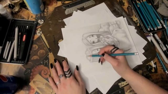Momento Mori Graphite speed drawing