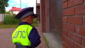 Полицейский Камиль поймал воришку на синем тракторе