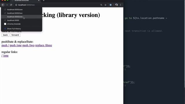 Navigation Blocking in history v5 смотреть онлайн