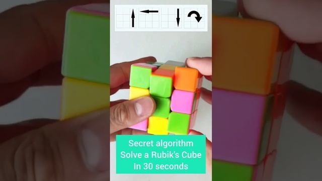 how to solve a rubik's cube in 30 seconds. secret algorithm