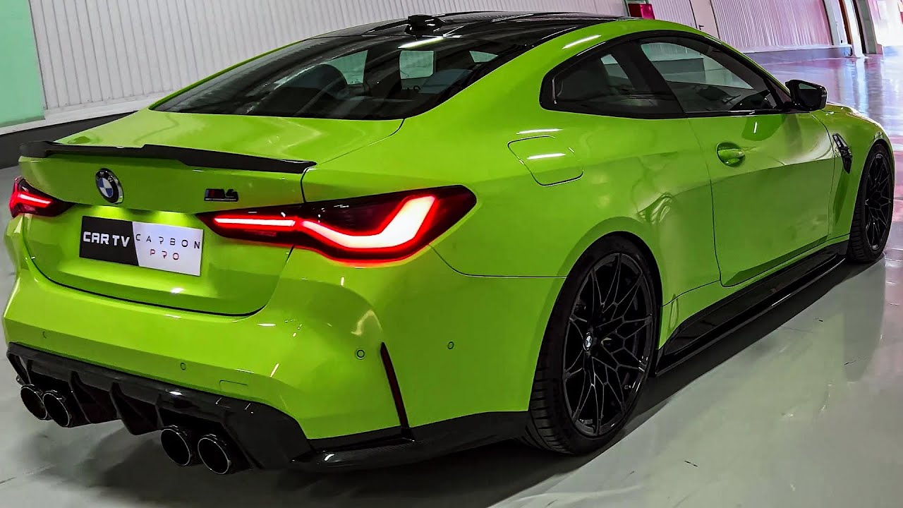 2022 BMW M4 Competition Обзор Немецкого спортивного автомобиля. Интерьер и экстерьер.