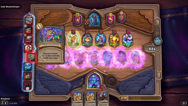Wheel of the Yogg Saron Every Turn- Hearthstone Battlegrounds Season 5