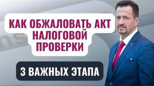 Порядок обжалования акта налоговой проверки | как правильно оспорить требования налоговиков#Сапелкин