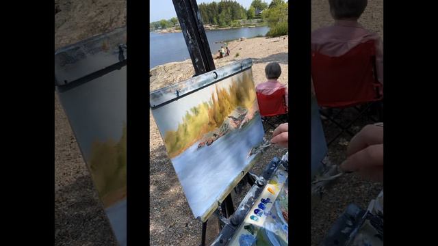 Painting at the beach @HelenShideler смотреть онлайн