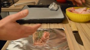 Курица запеченная в фольге