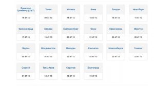 Точное время Москва - Московское время - Показать точное время
