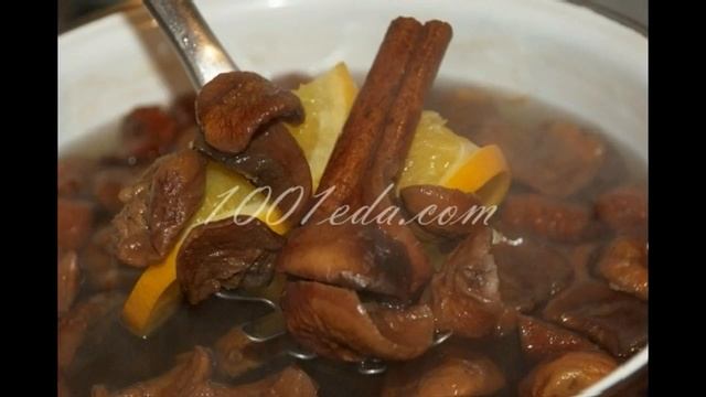 Рецепт яблочного компота с апельсином и корицей