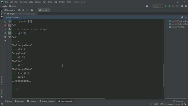 #9. Знакомство с индексами и срезами строк | Python для начинающих смотреть онлайн