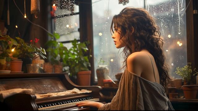 Мелодия ночи, дождь за окном