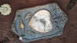 Декор ключницы из гофрокартона Мастер-класс DIY Interior decoration idea Vintage style wall panel