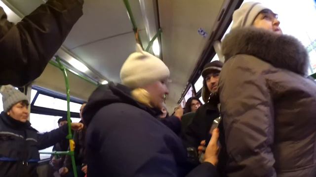 Невероятное единение пассажиров против произвола контролёров ГКУ "Организатор перевозок" Силаева