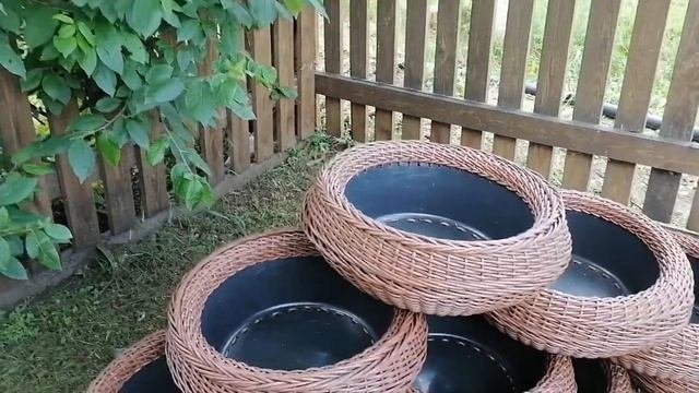 Кашпо из полиротанга 20 л 10шт.