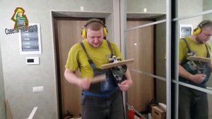 Врезка ответной части магнитного замка