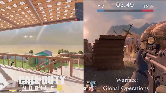 Warface Global Operations mobile vs Call of Duty mobile (4K ULTRA HD). Android / iOS Gameplay смотреть онлайн