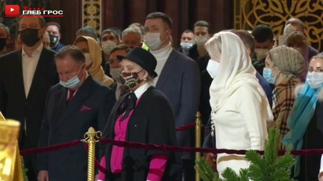 Рождественское богослужение в храме Христа Спасителя в Москве