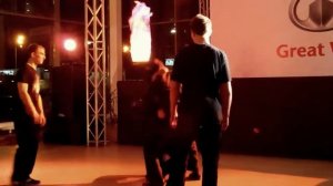 Показательный бой Шоу Дао на открытии автосалона