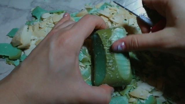 ASMR rancid soaps cutting | резка прогорклого мыла АСМР