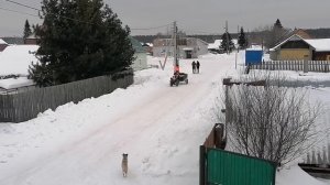 мотоблок брайт 135 вывозим снег