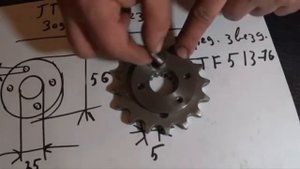 Переход с 525 на 530 цепь Honda VRX400