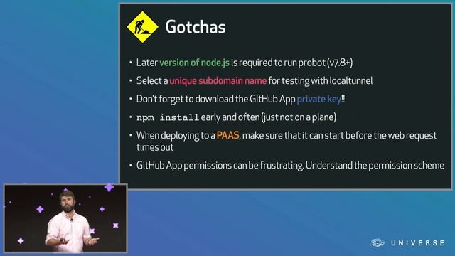 Extending with GitHub: easy integrations with Probot - GitHub Universe 2017 смотреть онлайн