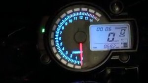Универсальная приборная панель Koso rx2n на мотоцикле ZONGSHEN ZS200GS