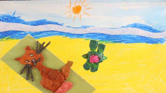 Кот и черепаха. Перекладная анимация Жамановой Ангелины, 1 класс смотреть онлайн