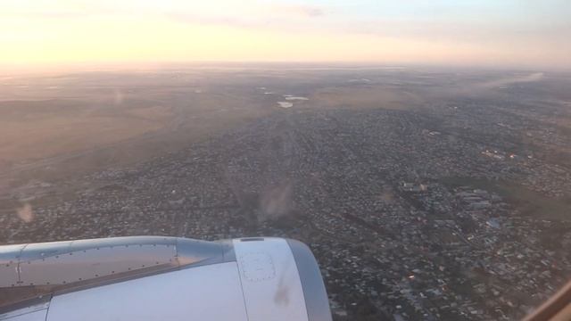 Air Astana, Airbus A320 Sharklet  Посадка в аэропорту Алматы ВПП 05L  Рейс Санкт Петербург   Алматы смотреть онлайн