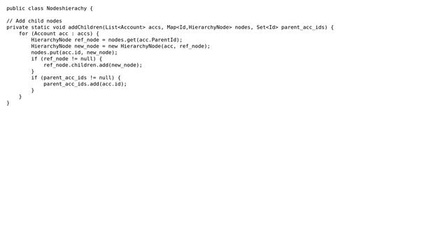 Constructor is not visible: [HierarchyNode].＜Constructor＞(Account, HierarchyNode) in regel 7... смотреть онлайн