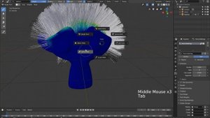 Быстрое добавление меха_шерсти (Blender 2.80)