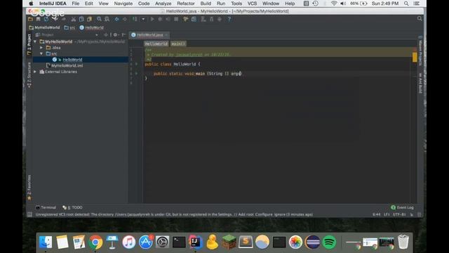 Setting up your first IntelliJ Project смотреть онлайн