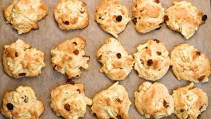 Печенье Яблочная шарлотка. Печенье с яблоками к чаю. Cookies Apple charlotte. Cookies with apples fo