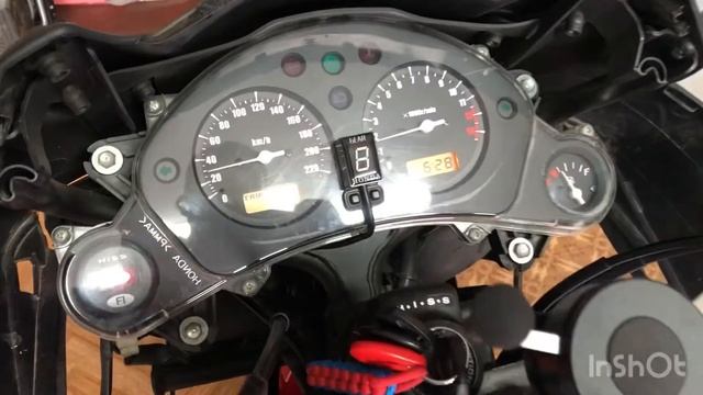Установка индикатора передачи на мотоцикл Honda CBF600SA смотреть онлайн