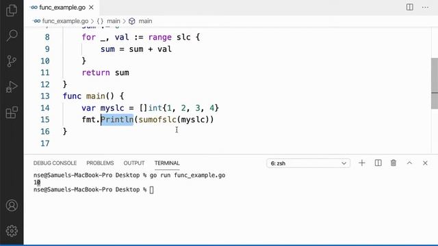 16 | Passing & Returning Slice To and From a Function | Go Tutorial | Go Lang Programming