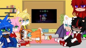 Sonic Characters react to Lost My Mind FNF //Gacha club