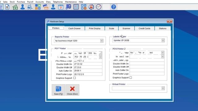 How to Setup RetailMan POS  for Barcode Printing