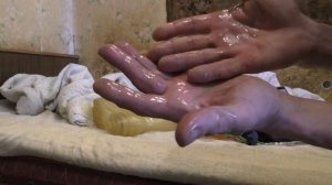 Демонстрация сопревших ног после резиновых испытаний 85 часов