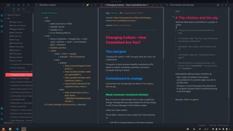 Ведение заметок в Obsidian