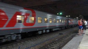 Отпраление ЭП2К с поездом№049Ч Санкт Петербург-Кисловодск со станции Москва-Курская 11.05.2019