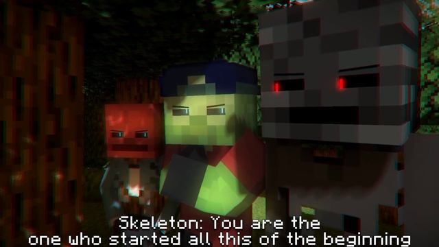 (Skeleton, Zombie and Wither) [Minecraft animation] смотреть онлайн