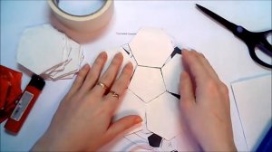 Как сделать футбольный мяч из картона