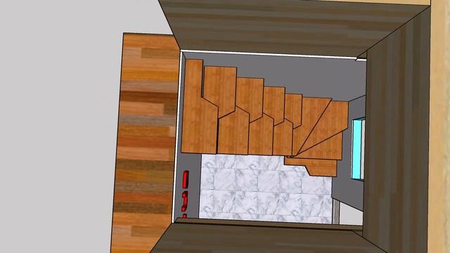 Эскиз лестницы Гусиный шаг. смотреть онлайн