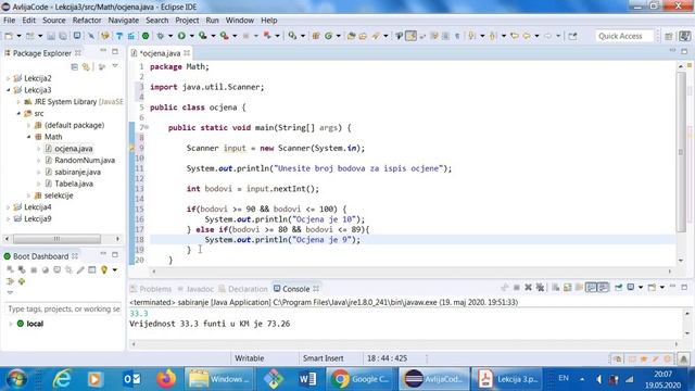 Java Tutorial - Lekcija 3 - BOOLEAN VALUE ocjene смотреть онлайн
