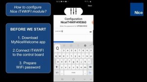 NW15: How to configure the Nice IT4WIFI module?